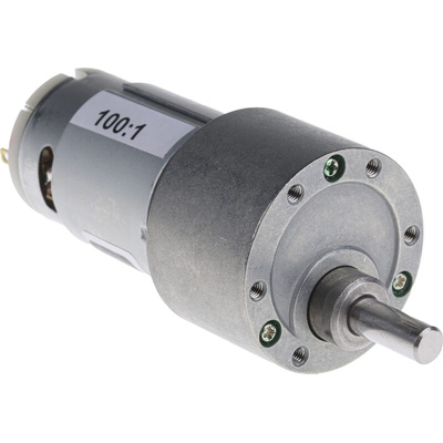 RS PRO Brushed Geared DC Geared Motor, 7 W, 12 V dc, 59 Ncm, 60 rpm, 6mm Shaft Diameter