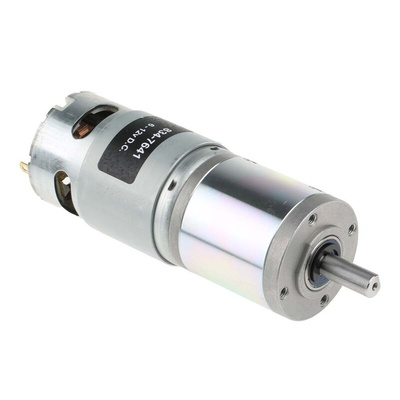 RS PRO Brushed Geared DC Geared Motor, 41.3 W, 12 V dc, 1.8 Nm, 116 rpm, 8mm Shaft Diameter