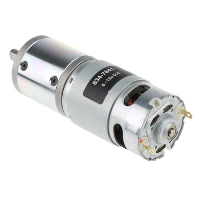 RS PRO Brushed Geared DC Geared Motor, 41.3 W, 12 V dc, 1.8 Nm, 116 rpm, 8mm Shaft Diameter