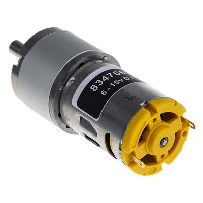RS PRO Brushed Geared DC Geared Motor, 7.85 W, 12 V dc, 1482 gcm, 431 rpm, 6mm Shaft Diameter
