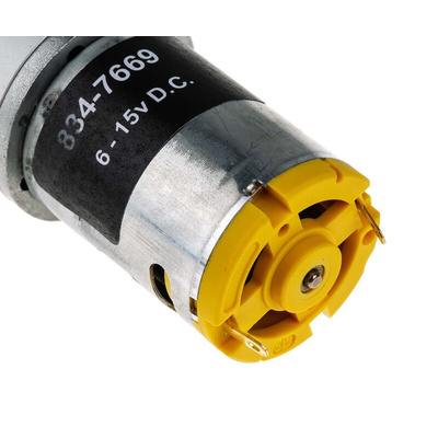 RS PRO Brushed Geared DC Geared Motor, 7.85 W, 12 V dc, 2399 gcm, 228 rpm, 6mm Shaft Diameter