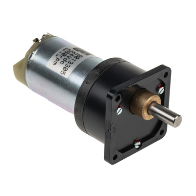 RS PRO Brushed Geared DC Geared Motor, 24 V dc, 70 mNm, 260 rpm, 6mm Shaft Diameter