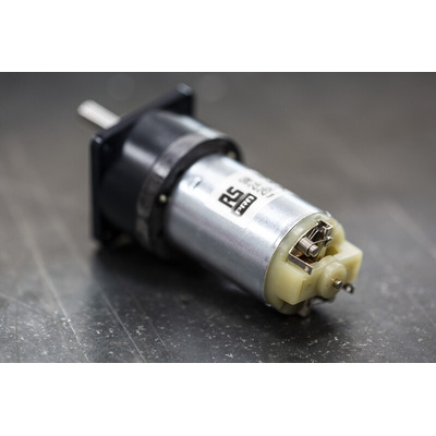 RS PRO Brushed Geared DC Geared Motor, 24 V dc, 70 mNm, 260 rpm, 6mm Shaft Diameter