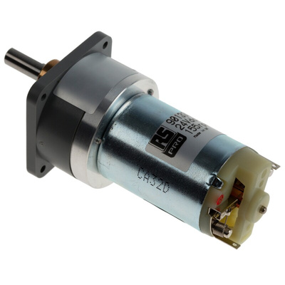 RS PRO Brushed Geared DC Geared Motor, 24 V dc, 10 Ncm, 155 rpm, 6mm Shaft Diameter