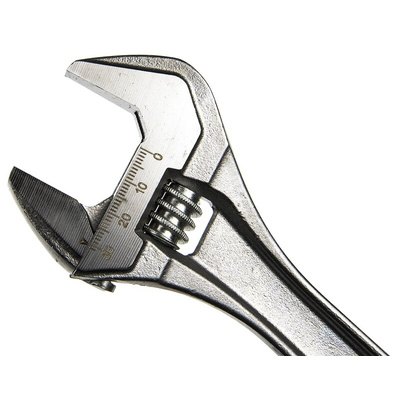 Bahco Adjustable Spanner, 255 mm Overall, 30mm Jaw Capacity, Metal Handle