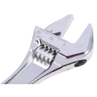 Bahco Adjustable Spanner, 155 mm Overall, 20mm Jaw Capacity, Metal Handle
