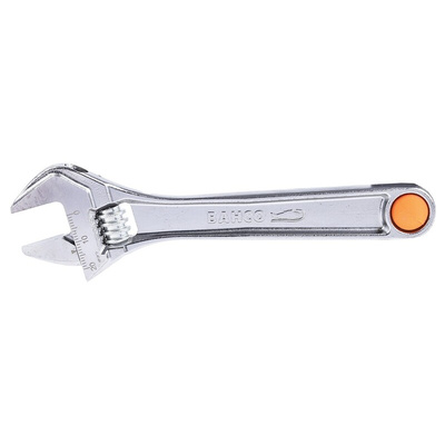 Bahco Adjustable Spanner, 155 mm Overall, 20mm Jaw Capacity, Metal Handle