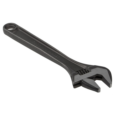 Bahco Adjustable Spanner, 255 mm Overall, 30mm Jaw Capacity, Metal Handle