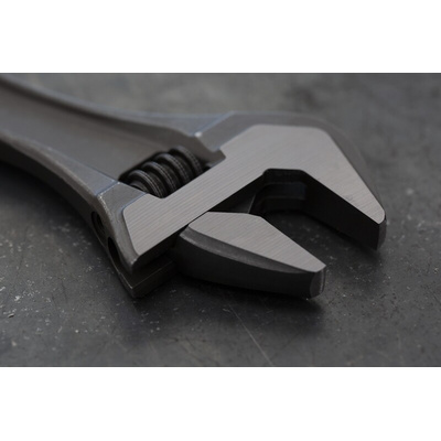 Bahco Adjustable Spanner, 255 mm Overall, 30mm Jaw Capacity, Metal Handle