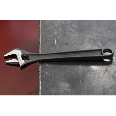 Bahco Adjustable Spanner, 255 mm Overall, 30mm Jaw Capacity, Metal Handle