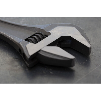 Bahco Adjustable Spanner, 305 mm Overall, 34mm Jaw Capacity, Metal Handle