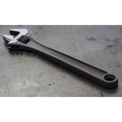 Bahco Adjustable Spanner, 305 mm Overall, 34mm Jaw Capacity, Metal Handle