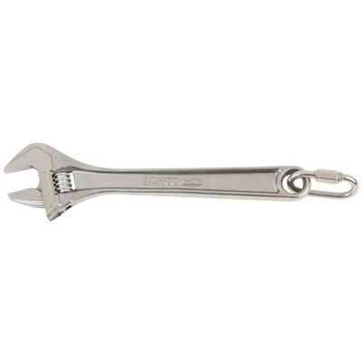 Bahco Adjustable Spanner, 255 mm Overall, 30mm Jaw Capacity, Metal Handle