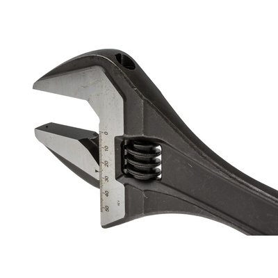 Bahco Adjustable Spanner, 455 mm Overall, 53mm Jaw Capacity, Metal Handle