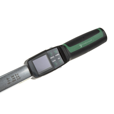 STAHLWILLE Digital Torque Wrench, 20 → 200Nm, 1/2 in Drive, Square Drive, 14 x 18mm Insert