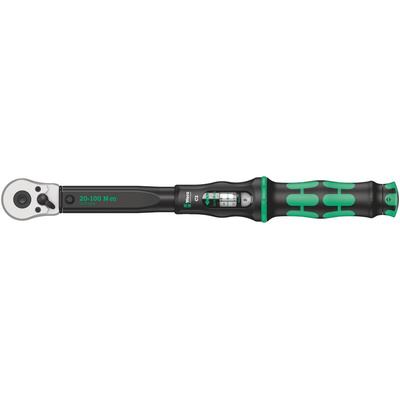 Wera Click-Torque C 2 Click Torque Wrench, 20 → 100Nm, 1/2 in Drive, Square Drive