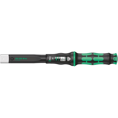 Wera Click-Torque X 3 Click Torque Wrench, 20 → 100Nm, Square Drive, 9 x 12mm Insert