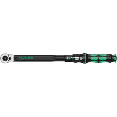 Wera Click-Torque C 3 Push R/L Click Torque Wrench, 40 → 200Nm, 1/2 in Drive, Square Drive