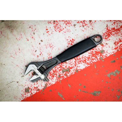Bahco Adjustable Spanner, 208 mm Overall, 28mm Jaw Capacity, Plastic Handle