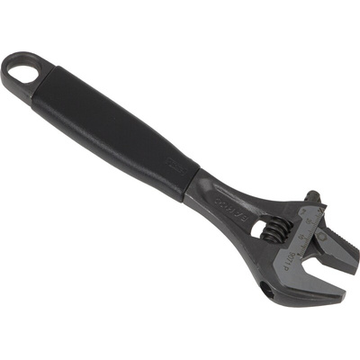 Bahco Adjustable Spanner, 208 mm Overall, 28mm Jaw Capacity, Plastic Handle