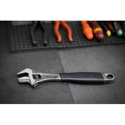 Bahco Adjustable Spanner, 257 mm Overall, 33mm Jaw Capacity, Plastic Handle