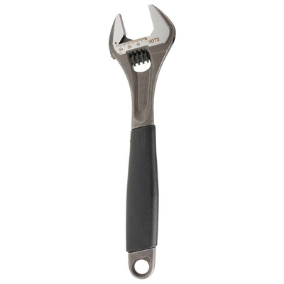 Bahco Adjustable Spanner, 308 mm Overall, 34mm Jaw Capacity, Plastic Handle