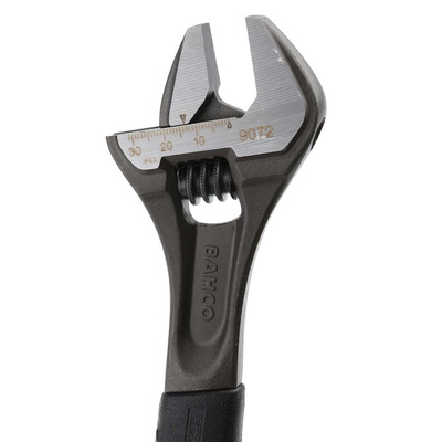 Bahco Adjustable Spanner, 257 mm Overall, 31mm Jaw Capacity, Plastic Handle