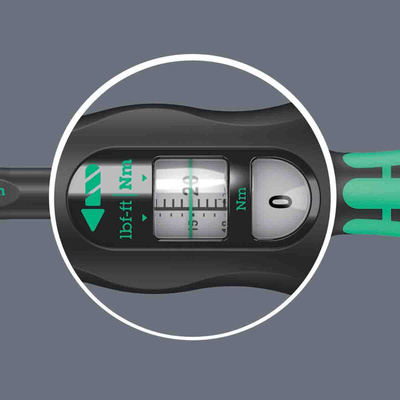 Wera X1 Click Torque Wrench, 2.5 → 25Nm, Square Drive, 9 x 12mm Insert - RS Calibrated