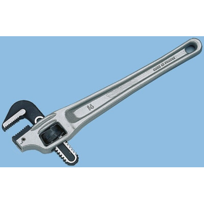 Facom Pipe Wrench, 450.0 mm Overall, 60mm Jaw Capacity, Metal Handle