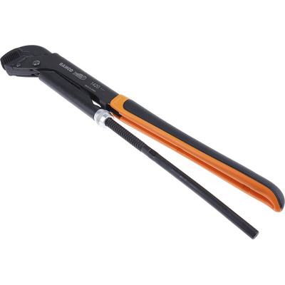 Bahco Pipe Wrench, 430.0 mm Overall, 65mm Jaw Capacity, Plastic Handle