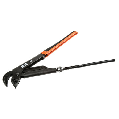 Bahco Pipe Wrench, 430.0 mm Overall, 65mm Jaw Capacity, Plastic Handle