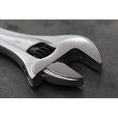 Facom Adjustable Spanner, 255 mm Overall, 30mm Jaw Capacity, Metal Handle