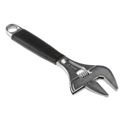 Bahco Adjustable Spanner, 218 mm Overall, 38mm Jaw Capacity, Plastic Handle