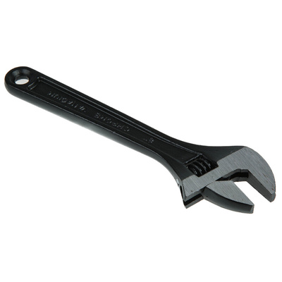 RS PRO Adjustable Spanner, 203.2 mm Overall, 26.8mm Jaw Capacity, Metal Handle