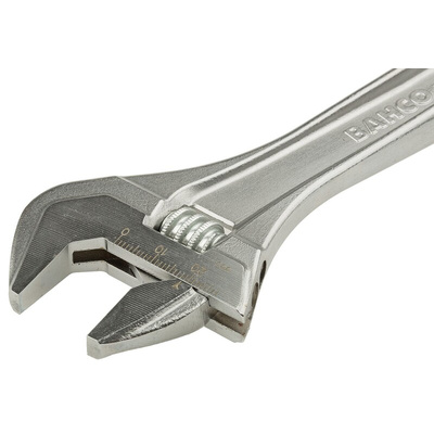 Bahco Adjustable Spanner, 205 mm Overall, 27mm Jaw Capacity, Metal Handle
