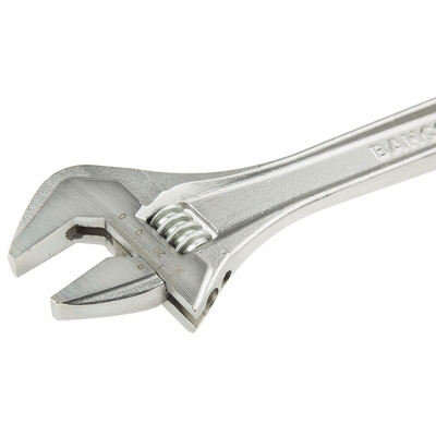 Bahco Adjustable Spanner, 305 mm Overall, 34mm Jaw Capacity, Metal Handle