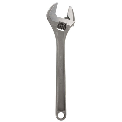 Bahco Adjustable Spanner, 380 mm Overall, 44mm Jaw Capacity, Metal Handle