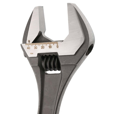 Bahco Adjustable Spanner, 380 mm Overall, 44mm Jaw Capacity, Metal Handle