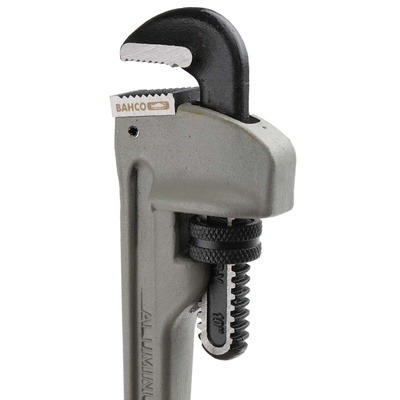 Bahco Pipe Wrench, 253.0 mm Overall, 35mm Jaw Capacity, Metal Handle