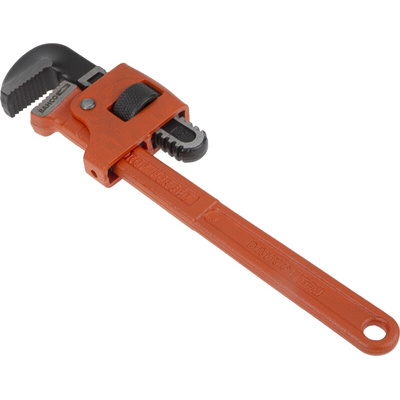 Bahco Pipe Wrench, 305.0 mm Overall, 44mm Jaw Capacity, Metal Handle