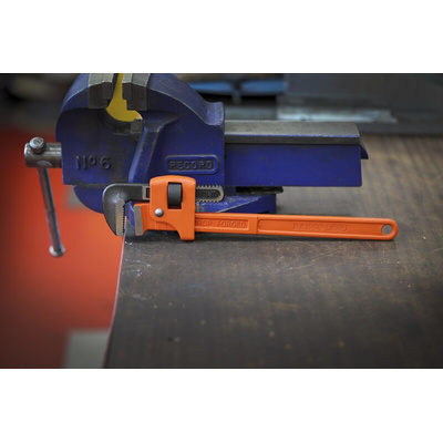 Bahco Pipe Wrench, 457.0 mm Overall, 50mm Jaw Capacity, Metal Handle