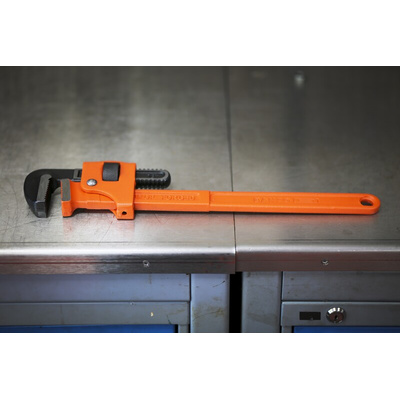 Bahco Pipe Wrench, 457.0 mm Overall, 50mm Jaw Capacity, Metal Handle