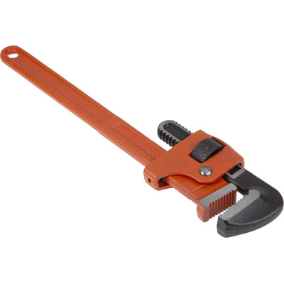 Bahco Pipe Wrench, 457.0 mm Overall, 50mm Jaw Capacity, Metal Handle