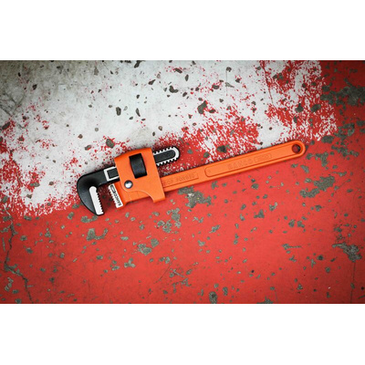 Bahco Pipe Wrench, 355.0 mm Overall, 51mm Jaw Capacity, Metal Handle