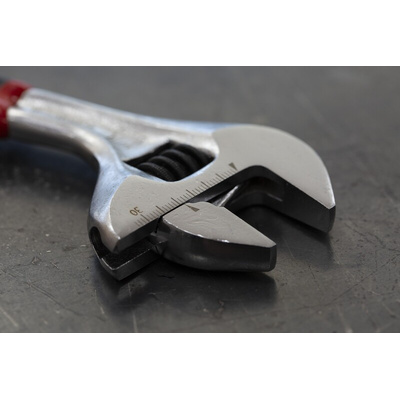 Facom Adjustable Spanner, 209 mm Overall, 27mm Jaw Capacity, Plastic Handle
