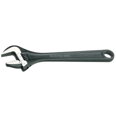 Gedore Adjustable Spanner, 205 mm Overall, 25mm Jaw Capacity, Metal Handle