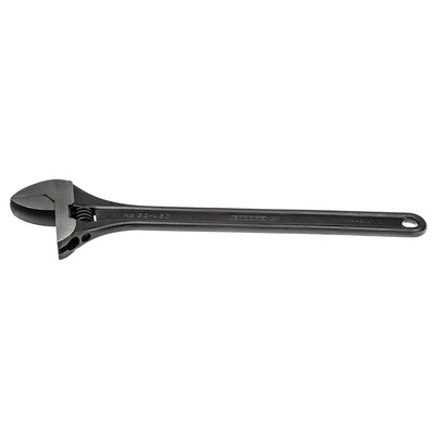 Gedore Adjustable Spanner, 455 mm Overall, 53mm Jaw Capacity, Metal Handle
