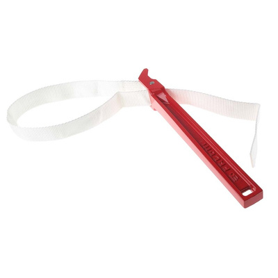 Facom Strap Wrench, 760 mm Overall, 125mm Jaw Capacity, Metal Handle