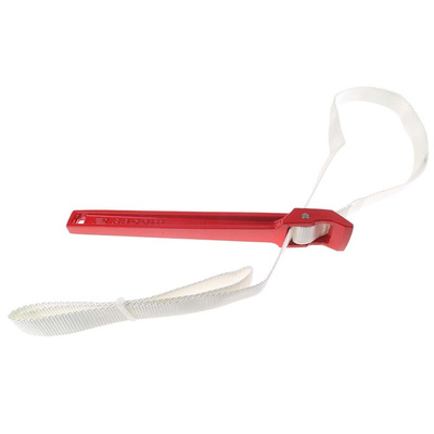 Facom Strap Wrench, 1200 mm Overall, 165mm Jaw Capacity, Metal Handle
