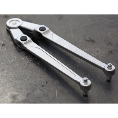 Facom Adjustable Spanner, 245 mm Overall, 100mm Jaw Capacity, Metal Handle